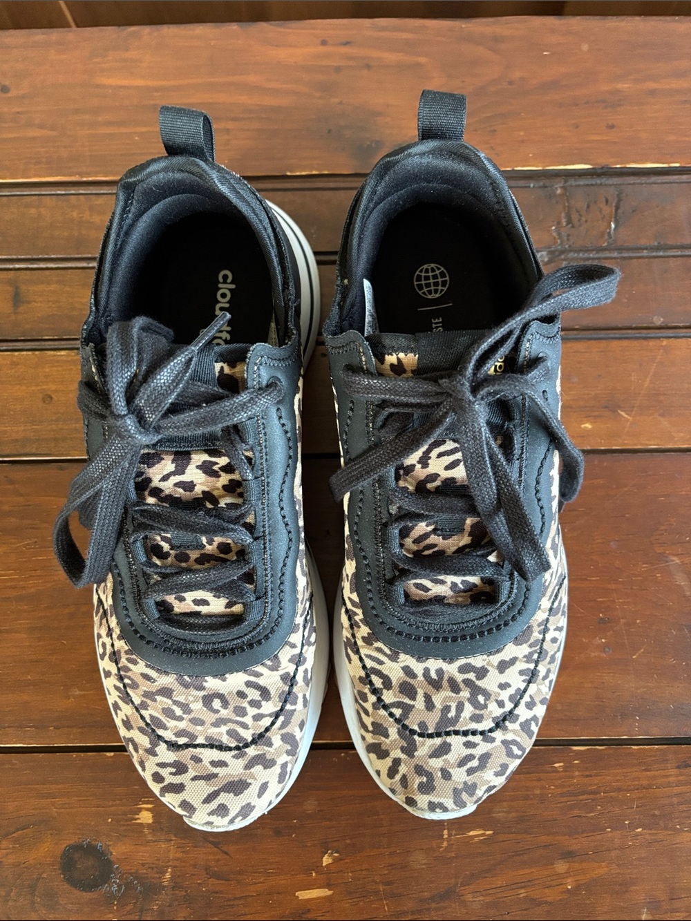 Adidas Women’s Leopard Print Sneakers - Black & Brown